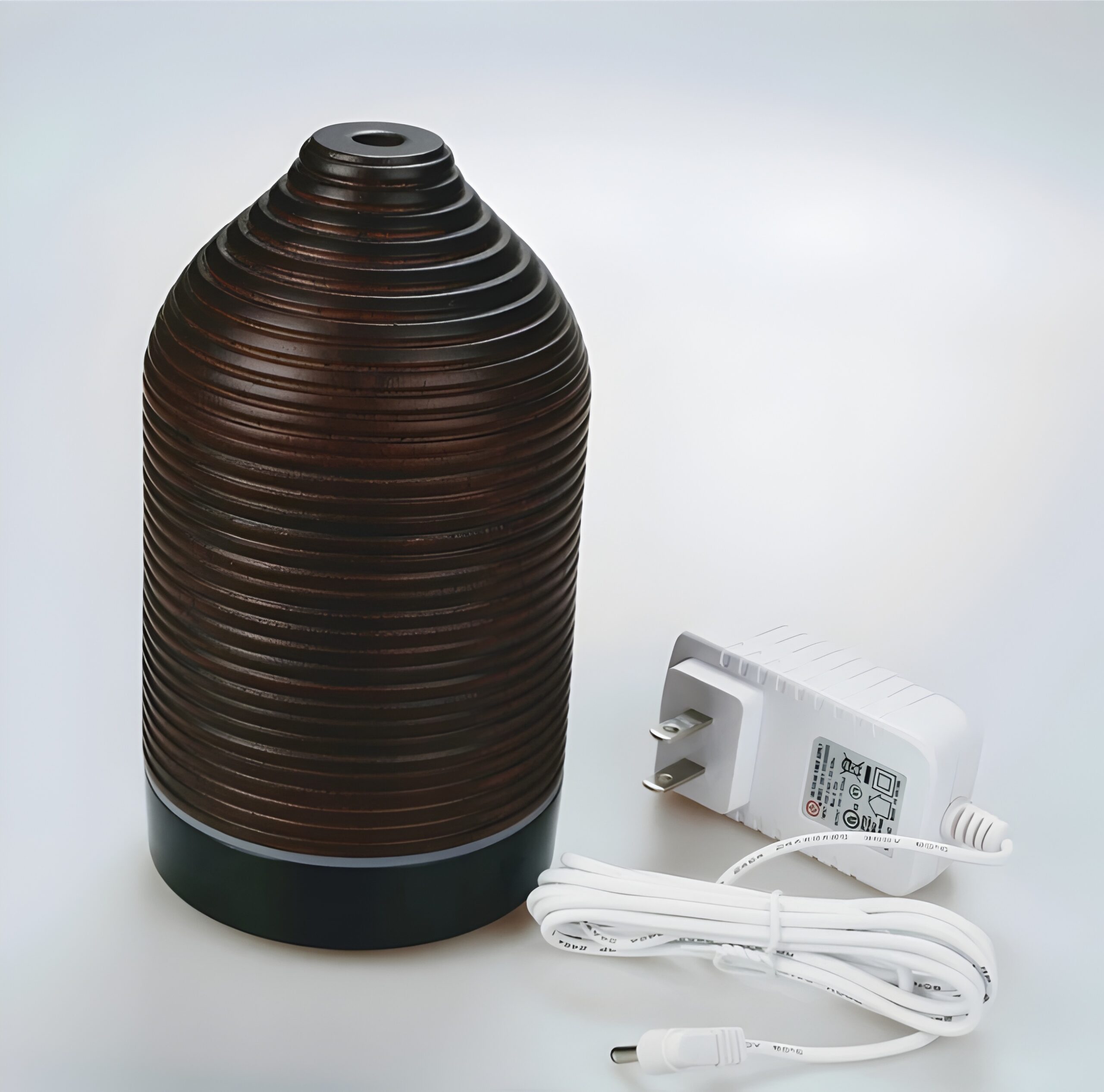 Wood Grain Aroma Diffuser 120ml – LED Humidifier - Image 3
